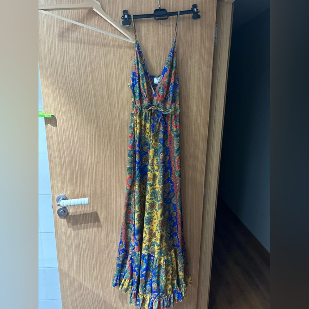 Colorful Paisley Maxi Dress